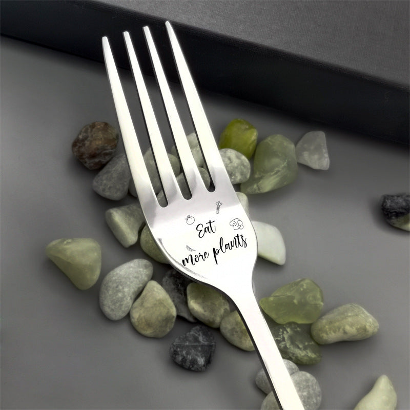 🍴Inspirational Engraved Fork - Best Funny Gift For Loved One🥂