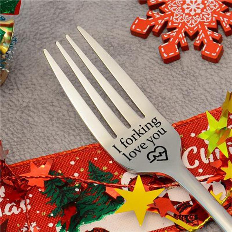 🍴Inspirational Engraved Fork - Best Funny Gift For Loved One🥂