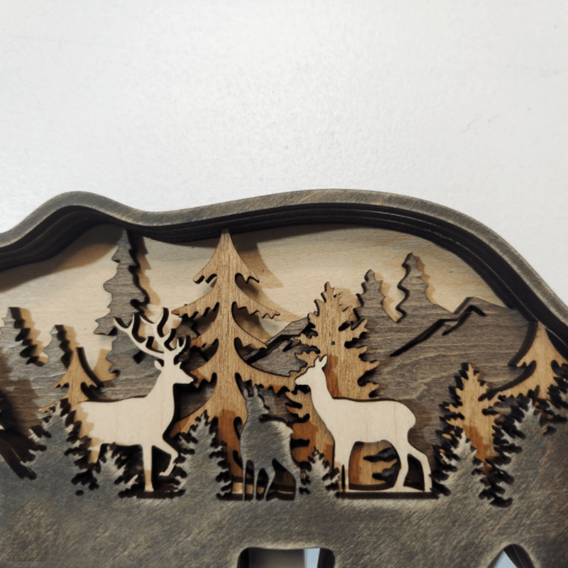 3D Creative Wooden Animal Carving Handcraft Gift