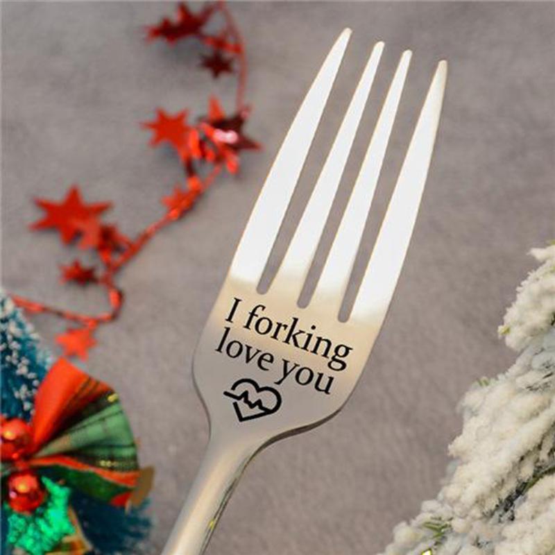 🍴Inspirational Engraved Fork - Best Funny Gift For Loved One🥂