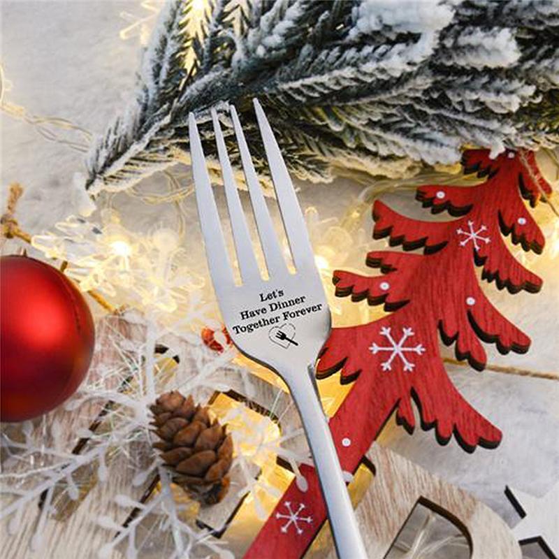 🍴Inspirational Engraved Fork - Best Funny Gift For Loved One🥂