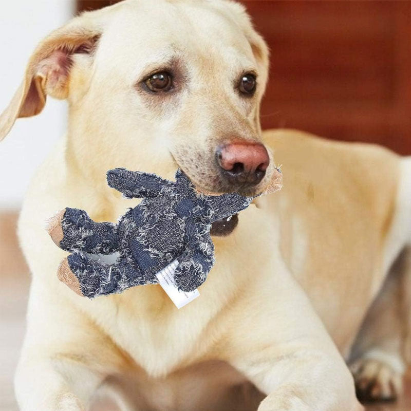 Indestructible Robust Bear Bite Resistant Plush Squeaky Dog Toys