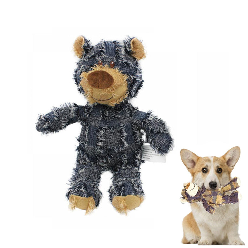 Indestructible Robust Bear Bite Resistant Plush Squeaky Dog Toys