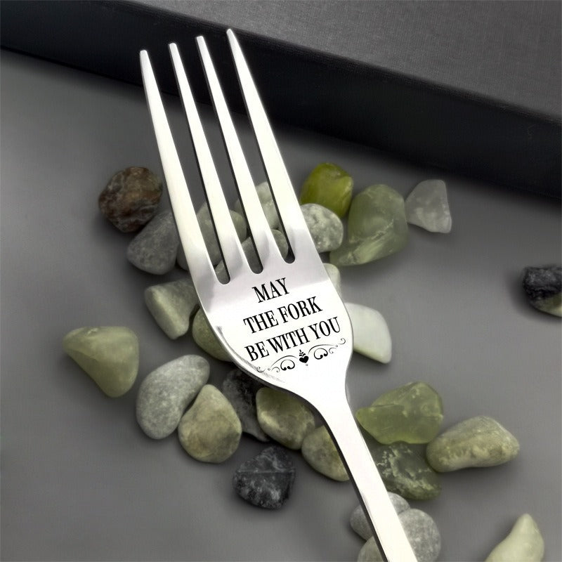 🍴Inspirational Engraved Fork - Best Funny Gift For Loved One🥂
