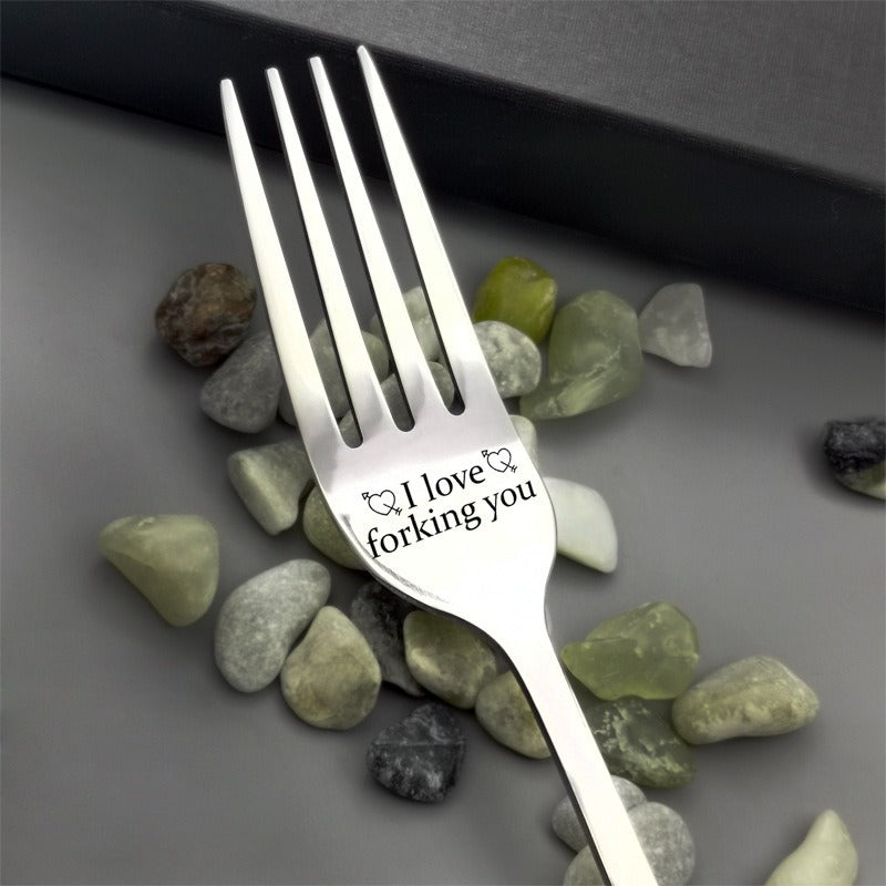 🍴Inspirational Engraved Fork - Best Funny Gift For Loved One🥂