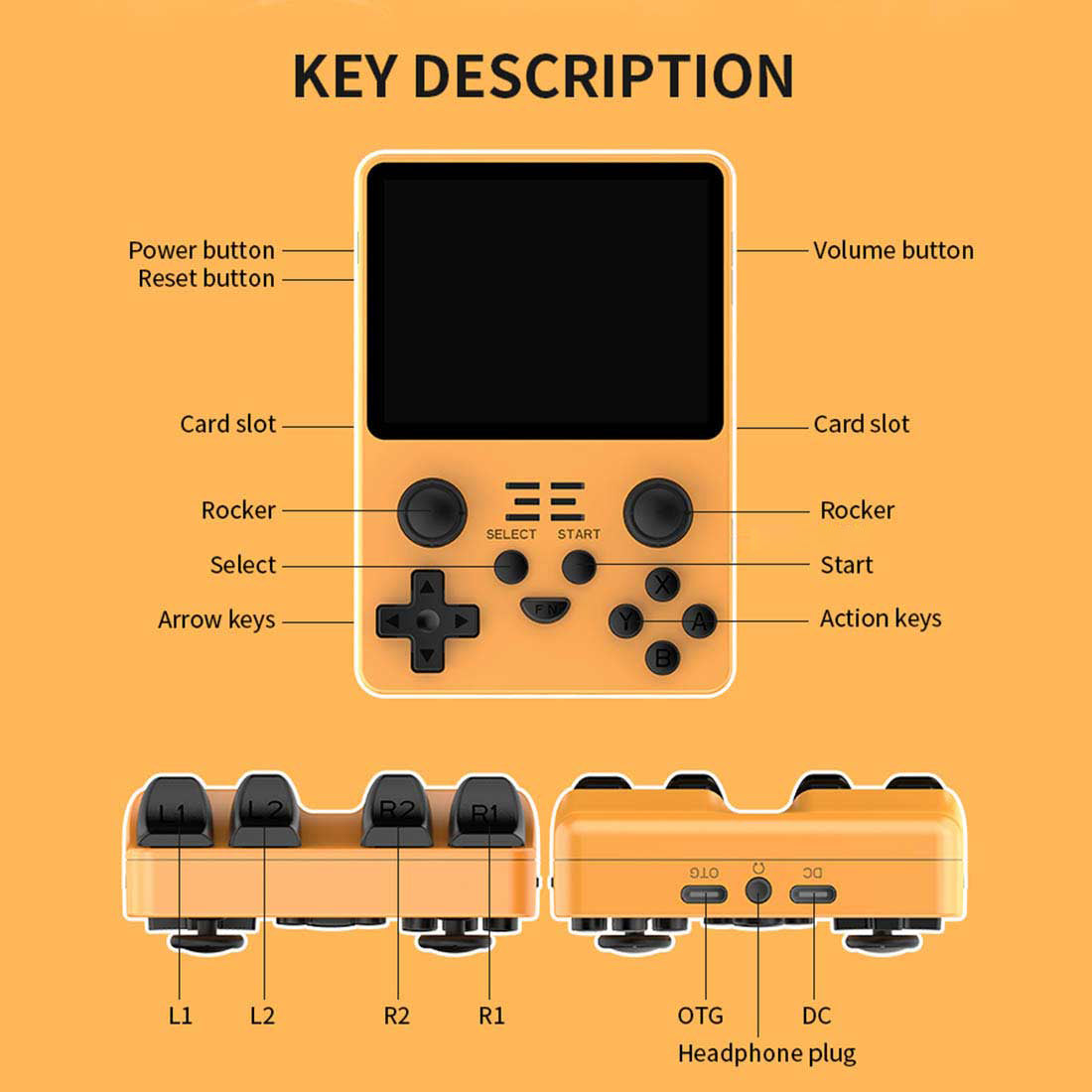 Powkiddy RGB20S Retro Handheld Game Console