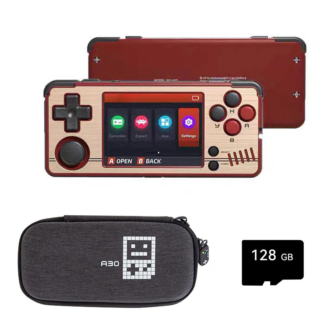 Miyoo A30 Retro Handheld Gaming Console (Spruce OS v2.3.0)
