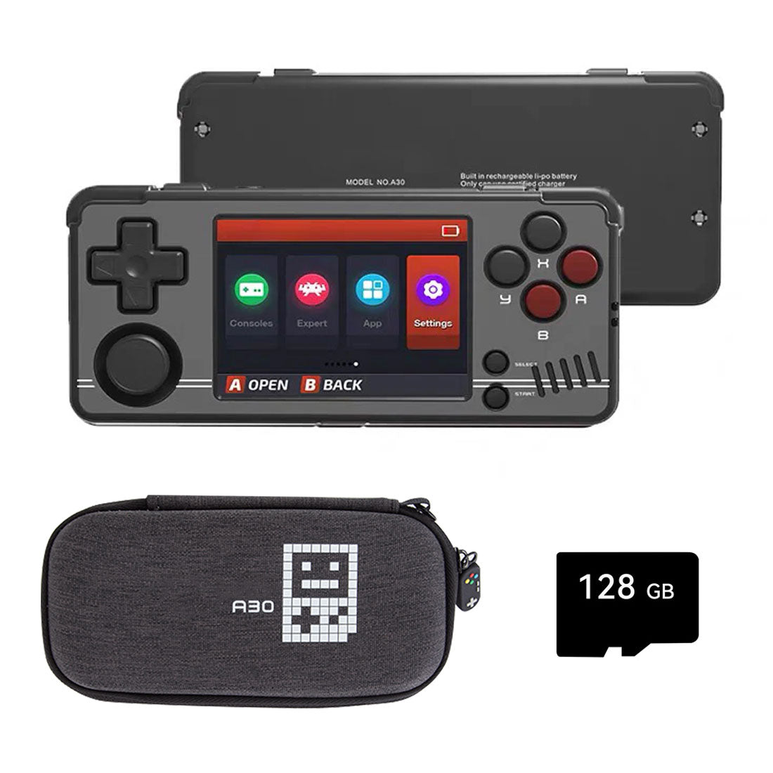 Miyoo A30 Retro Handheld Gaming Console (Spruce OS v2.3.0)