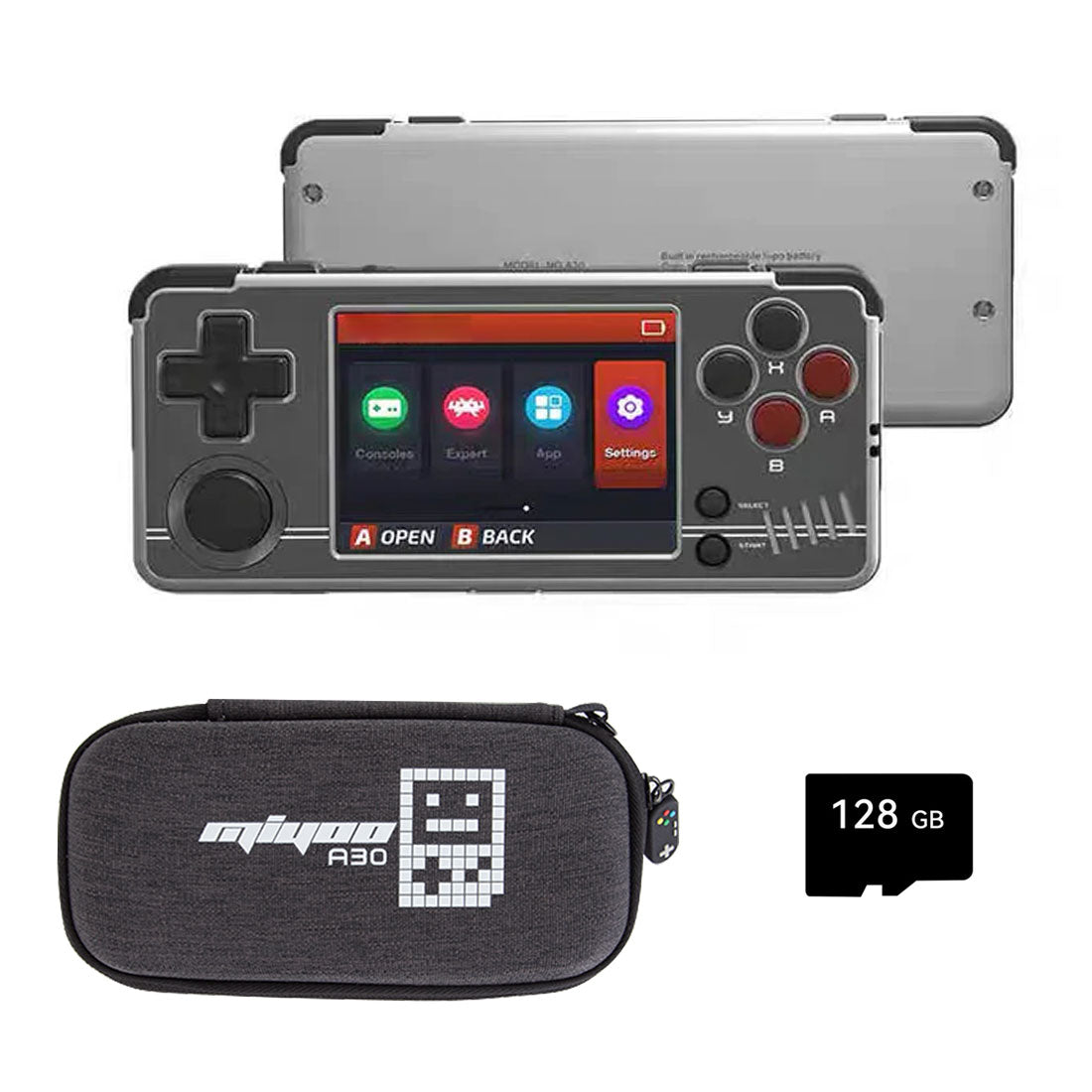 Miyoo A30 Retro Handheld Gaming Console (Spruce OS v2.3.0)