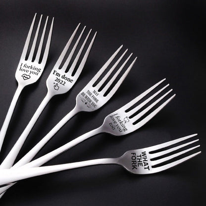 🍴Inspirational Engraved Fork - Best Funny Gift For Loved One🥂