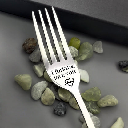 🍴Inspirational Engraved Fork - Best Funny Gift For Loved One🥂