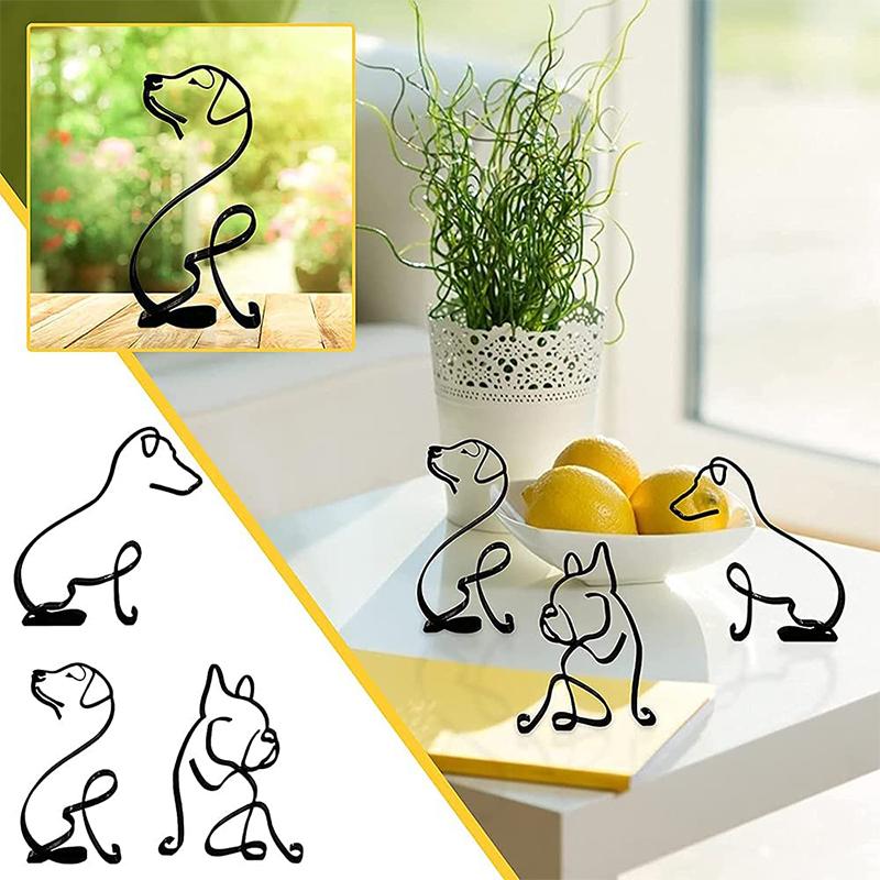 Dimoohome Dog Minimalist Art Sculpture