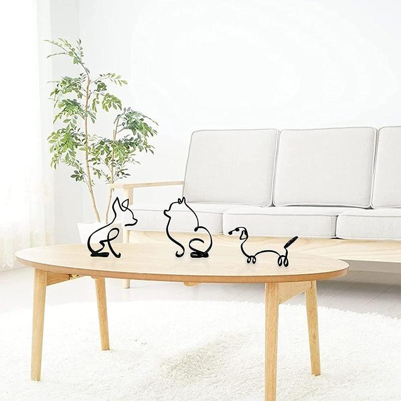 Dimoohome Dog Minimalist Art Sculpture