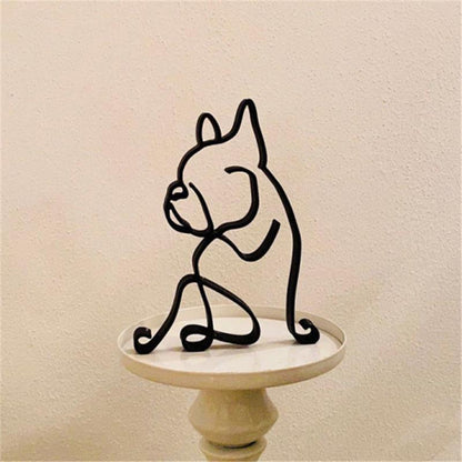 Dimoohome Dog Minimalist Art Sculpture