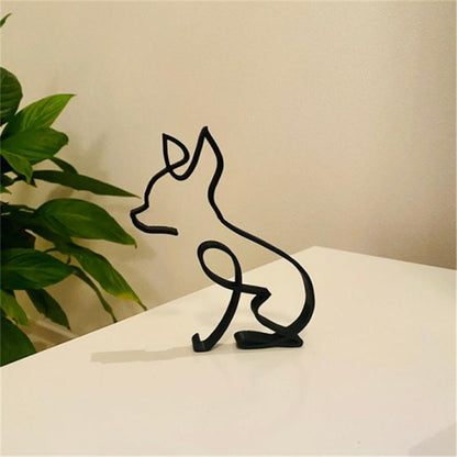 Dimoohome Dog Minimalist Art Sculpture