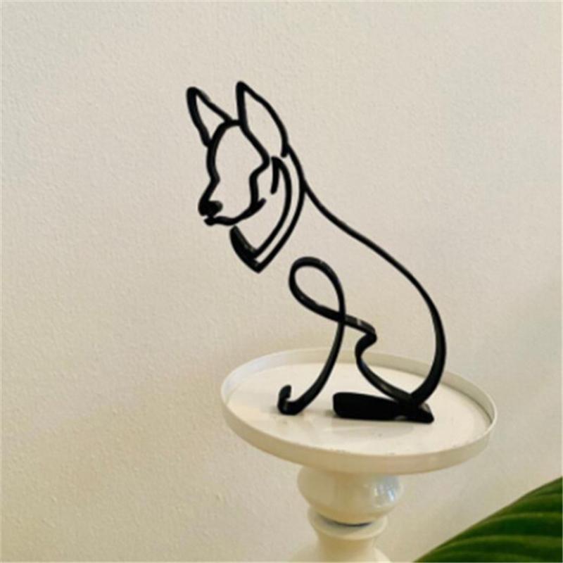 Dimoohome Dog Minimalist Art Sculpture