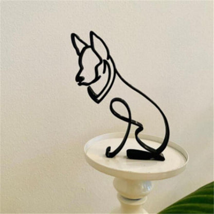 Dimoohome Dog Minimalist Art Sculpture