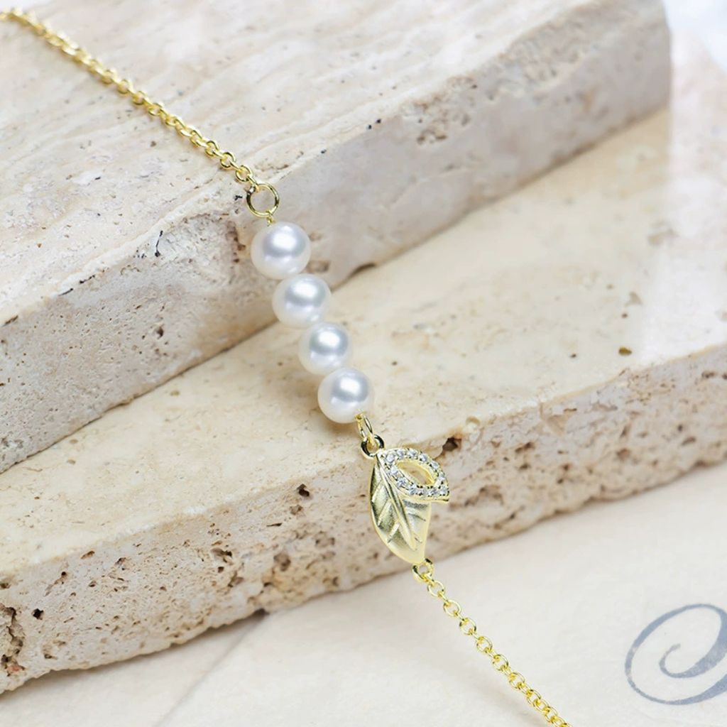 925 Sterling Silver Freshwater Pearl Bracelet for Women with Zirconia - Elegant Gift Jewelry