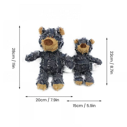 Indestructible Robust Bear Bite Resistant Plush Squeaky Dog Toys