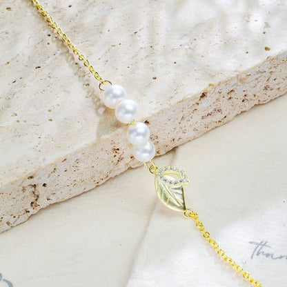925 Sterling Silver Freshwater Pearl Bracelet for Women with Zirconia - Elegant Gift Jewelry