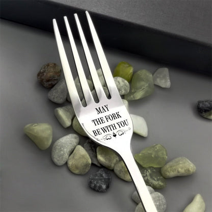 🍴Inspirational Engraved Fork - Best Funny Gift For Loved One🥂