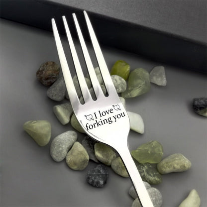 🍴Inspirational Engraved Fork - Best Funny Gift For Loved One🥂