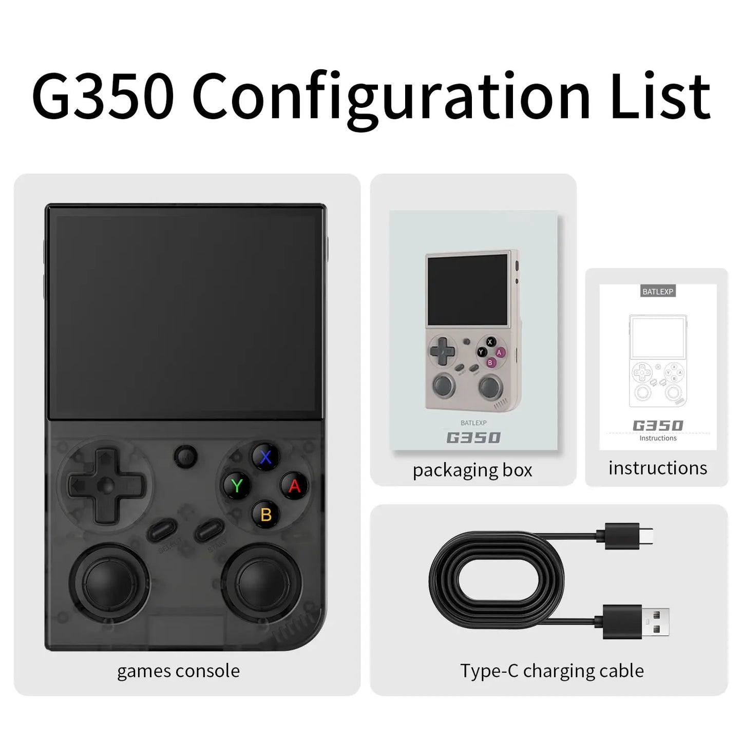 BatleXP G350 Retro Handheld Game Console