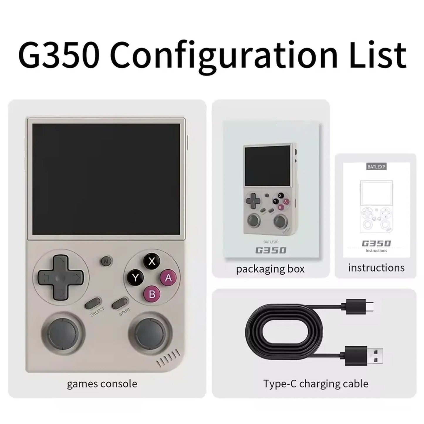 BatleXP G350 Retro Handheld Game Console
